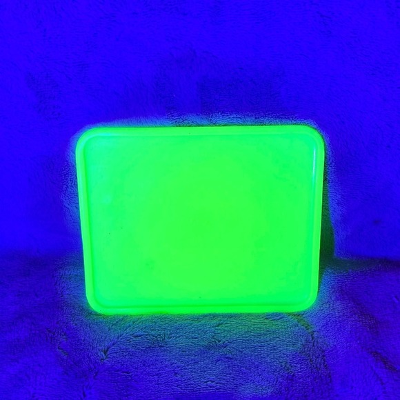 MCK Jadeite Glass Tray Rectangular Vintage Serving Dish 4x5